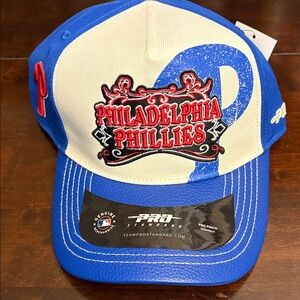 Philadelphia Phillies Cream & Royal Blue Baseball Cap